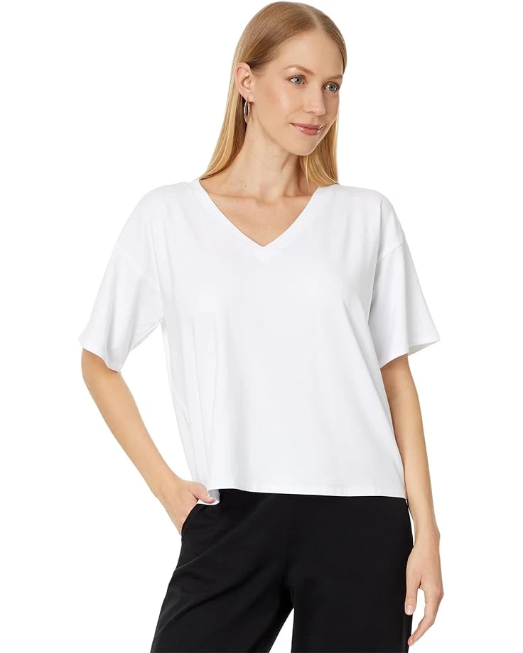 Eileen Fisher V Neck Boxy Short Sleeve Tee | Shirts & Tops 5 Eileen Fisher V Neck Boxy Short Sleeve Tee | Shirts & Tops - Image 5