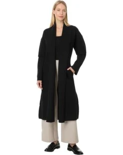 Eileen Fisher High Collar Coat | Coats & Outerwear