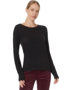 Eileen Fisher Round Neck Slim Long Sleeve Tee | Shirts & Tops