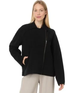 Eileen Fisher Moto Jacket With Zip Front | Coats & Outerwear