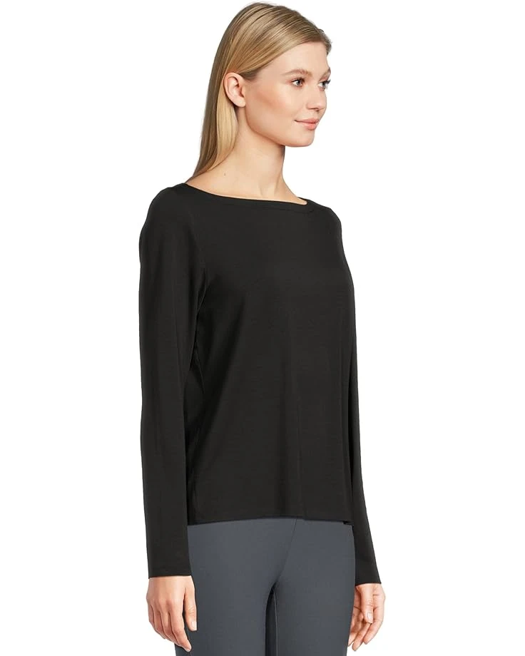 Eileen Fisher Bateau Neck Long Sleeve Top | Shirts & Tops 2 Eileen Fisher Bateau Neck Long Sleeve Top | Shirts & Tops - Image 2