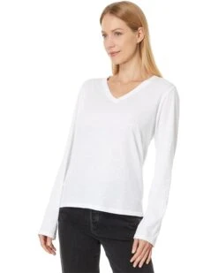 Eileen Fisher V Neck Long Sleeve Tee | Shirts & Tops -Eileen Fisher Sales Store 61ZX YVBHhL. AC SR736920