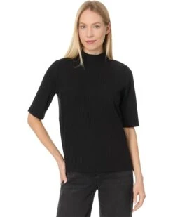 Eileen Fisher Mock Neck Elbow Sleeve Top | Shirts & Tops