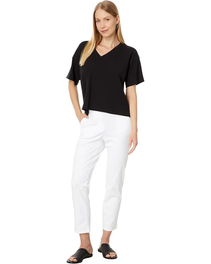 Eileen Fisher V Neck Boxy Short Sleeve Tee | Shirts & Tops 4 Eileen Fisher V Neck Boxy Short Sleeve Tee | Shirts & Tops - Image 4