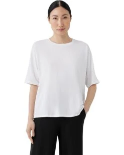 Eileen Fisher Crew Neck Boxy Tee | Shirts & Tops