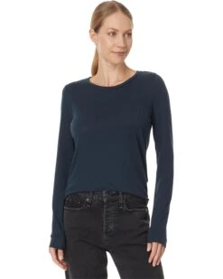 Eileen Fisher Round Neck Slim Long Sleeve Tee | Shirts & Tops -Eileen Fisher Sales Store 61uvabDjmCL. AC SR736920
