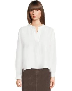 Eileen Fisher Mandarin Collar Top | Shirts & Tops