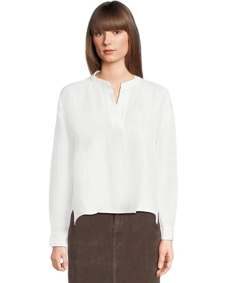 Eileen Fisher Mandarin Collar Top | Shirts & Tops 1 Eileen Fisher Mandarin Collar Top | Shirts & Tops