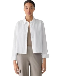 Eileen Fisher Classic Collar Shirt | Shirts & Tops -Eileen Fisher Sales Store 7150bLO42FL. AC SR736920