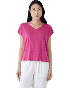 Eileen Fisher V-neck Square Tee | Shirts & Tops -Eileen Fisher Sales Store 71IroQhHeCL. AC SR736920