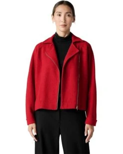 Eileen Fisher Petite Motorcycle Jacket With Zip Front | Coats & Outerwear 9 Eileen Fisher Petite Motorcycle Jacket With Zip Front | Coats & Outerwear -Eileen Fisher Sales Store 71KFG cIkfL. AC SR736920