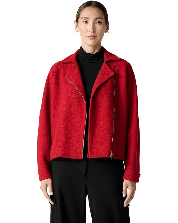 Eileen Fisher Petite Motorcycle Jacket With Zip Front | Coats & Outerwear 5 Eileen Fisher Petite Motorcycle Jacket With Zip Front | Coats & Outerwear - Image 5