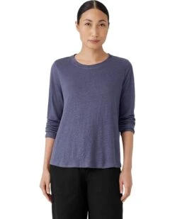Eileen Fisher Crew Neck Long Sleeve Tee | Shirts & Tops