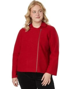 Eileen Fisher Plus SizeMotorcycle Jacket With Zip Front | Coats & Outerwear