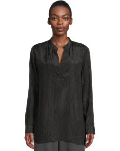 Eileen Fisher Mandarin Collar Tunic | Shirts & Tops