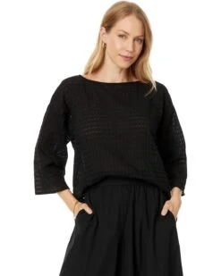 Eileen Fisher Bateau Neck Box Top | Shirts & Tops