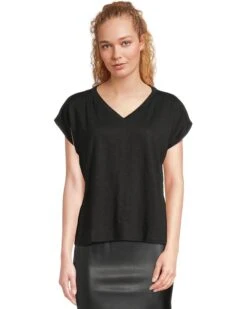 Eileen Fisher V-Neck Square Tee | Shirts & Tops