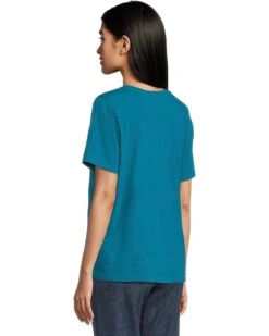 Eileen Fisher V-Neck Short Sleeve Tee | Shirts & Tops -Eileen Fisher Sales Store 71k6VxArMdL. AC SR736920