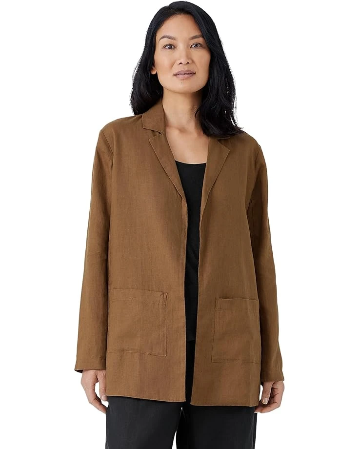 Eileen Fisher Notch Collar Long Blazer | Coats & Outerwear 1 Eileen Fisher Notch Collar Long Blazer | Coats & Outerwear