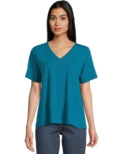 Eileen Fisher V-Neck Short Sleeve Tee | Shirts & Tops