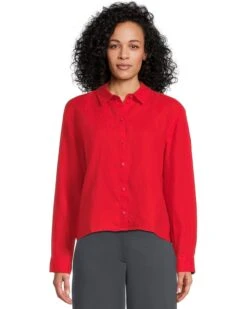 Eileen Fisher Classic Collar Shirt | Shirts & Tops -Eileen Fisher Sales Store 71wJFKLqmPL. AC SR736920
