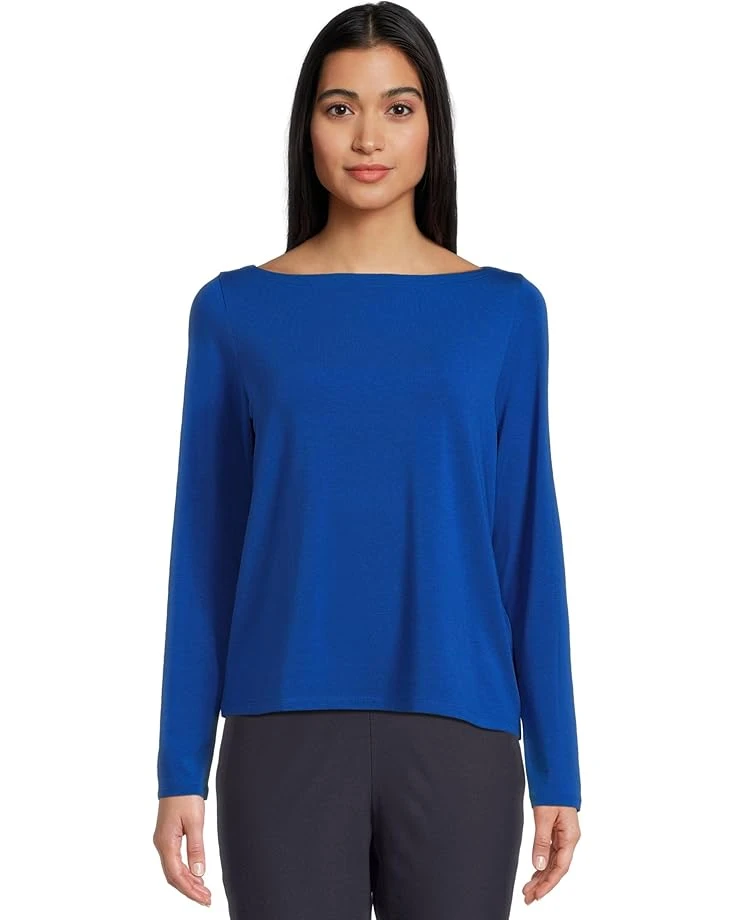 Eileen Fisher Bateau Neck Long Sleeve Top | Shirts & Tops 6 Eileen Fisher Bateau Neck Long Sleeve Top | Shirts & Tops - Image 6
