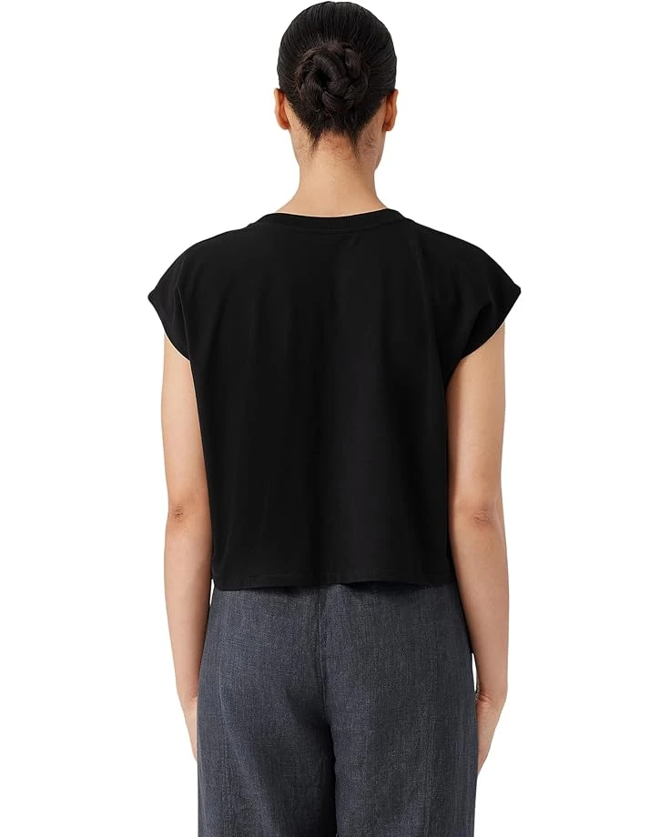 Eileen Fisher Crew Neck Cropped Shell | Shirts & Tops 2 Eileen Fisher Crew Neck Cropped Shell | Shirts & Tops - Image 2