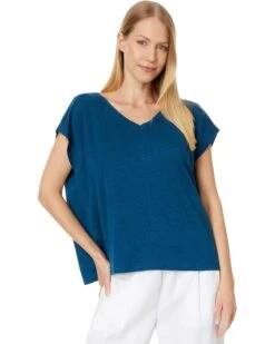 Eileen Fisher V-neck Square Tee | Shirts & Tops