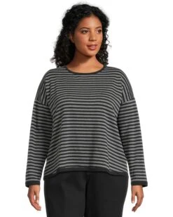 Eileen Fisher Round Neck Cropped Box Top | Shirts & Tops